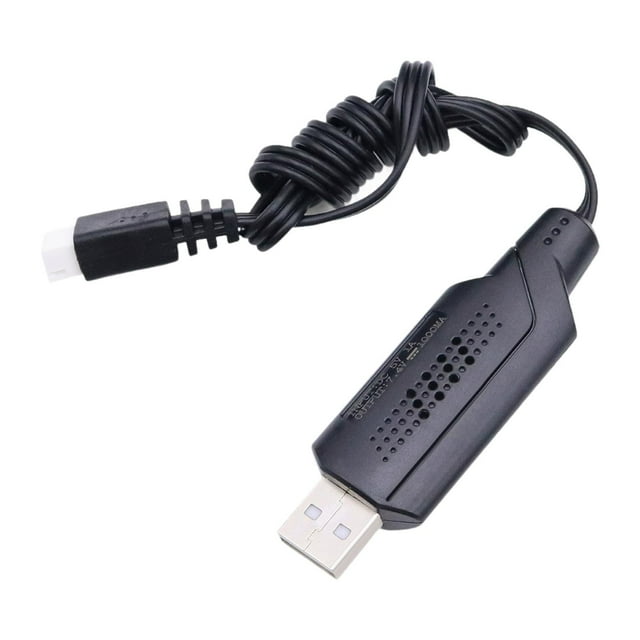 Cable de carga USB de 7,4 V, adaptador de carga para juguetes de control remoto, repuestos con indicadores LED, resistente para coche RC, conector