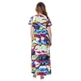 thumbnail image 5 of Womens Floral High-Low V-Neck Maxi Dress, 5 of 5