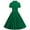 Army Green, variant on QLEICOM 1950's Dresses for Women Vintage, Solid Short Sleeve Shirt Medieval Vintage Dress, Stretch Slim High Waist Swing Dress, Audrey Hepburn Style Party Dresses Pink M
