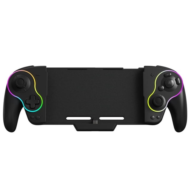 Wireless controller for Switch/OLED, all-in-one gamepad controller with RGB lights, TURBO, dual vibration, motion sensing programming, ergonomic handheld controller