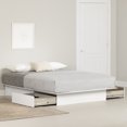 thumbnail image 1 of South Shore Fusion Full/Queen 2-Drawer Platform bed, in Pure White, 1 of 10