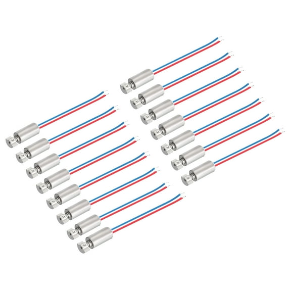 Uxcell DC3V/11000RPM Vibration Motor Eccentric Rotating Mass Electric Micro Vibrating Motor 4mm x 8mm,15pcs