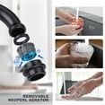 thumbnail image 5 of WOWOW Antique Brass Sink Faucet 2 Hole Oil Rubbed Bronze Kitchen Faucet, 5 of 7