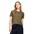 thumbnail image 1 of Camiseta Tommy Hilfiger para mujer, corte regular, logotipo bordado, 1 of 4