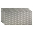 thumbnail image 1 of FASÄDE Border Fill Decorative Vinyl 2ft x 4ft Glue Up Ceiling Panel in Crosshatch Silver (5 Pack), 1 of 5