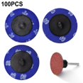 thumbnail image 4 of 100Pcs 36/60/80 Grit Sanding Grinding Disc Aluminum Oxide Roll Lock Die Grinder, 4 of 5