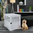 Wooden Decorative Indoor Kennel Dog Crate End Table Night Stand