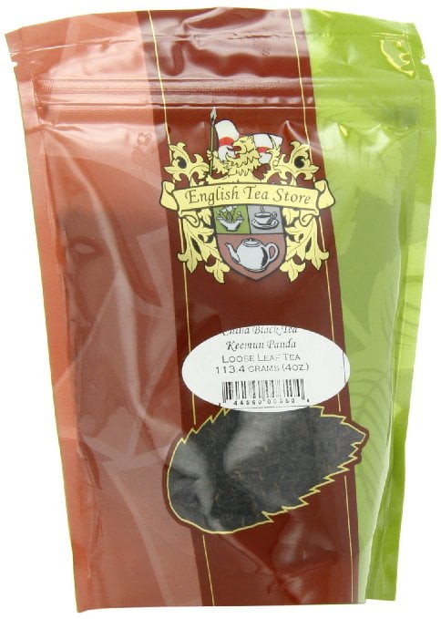 English Tea Store Loose Leaf, Keemun Panda China Black Tea Pouches, 4 Ounce