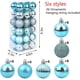 thumbnail image 3 of Bola de Navidad - Azul Hielo Adepaton WMZL-2248-5, 3 of 7