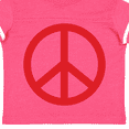 thumbnail image 4 of Inktastic Fun Red Peace Sign Boys or Girls Toddler T-Shirt, 4 of 5