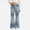 D Blue, variant on NAISIBABY Girls Flared Denim Pants– Stretch Trendy High Waist Comfortable Casual Trousers Blue Size 2T