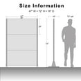 thumbnail image 4 of MAYEERTY 72*47" Outdoor Metal Privacy Screen Freestanding Panel Screen for Patio,Geometric Star Pattern, Black, 4 of 5
