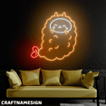 thumbnail image 3 of Craftnamesign Cat Tempera Neon Sign, Shrimp Tempura Wall Art For Restaurant Decor, 3 of 5