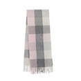thumbnail image 2 of Duoif Women Scarf, Women's Big Coloured Checked Scarf Winter Warm Wrap Scarf Elegant and Classic Design Shawl Wrap for Women and Men Scarf Shawl Grey, 2 of 9