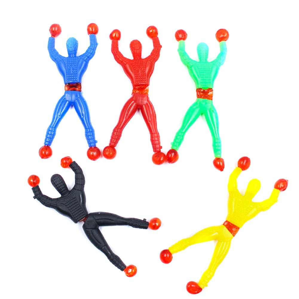 4Pcs Sticky Wall Climbers Climbing Man Rolling Men  Tricky Toys for O9B8 
