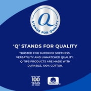 Q-tips Gentle Exfoliating 100% Cotton Rounds, Lint-Free Makeup Remover, Cleaning and Skin Care Pads, 80 Count