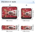 thumbnail image 3 of 2-Pack Seat Belt Covers with Flannel Seatbelt Shoulder Strap Case Adjustable Straps Soft Padding for Car Dog with Heart-shaped Glasses Small, 3 of 8