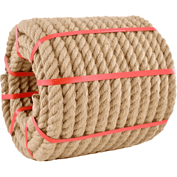 Petoto 1 in x 50 ft Thick Jute Rope, 4 Strand Twisted Manila Hemp Rope, Jute Rope for Crafts/Cat Scratching Rope/Camping/Gardening