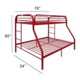thumbnail image 4 of ACME Eclipse Industrial Bunk Bed (Twin/Full), Red, 4 of 5