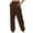 Z003 Brown, variant on Fanxing Teen Girls Fall Y2K Sweatpants Juniors Cinch Bottom Sweatpants Fal Causal Drawstring High Waist Joggers Wide Leg Track Pants
