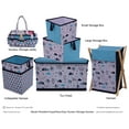 thumbnail image 5 of Bacati - Woodlands Aqua/Navy/Grey Boys Cotton Changing Pad Cover, 5 of 7
