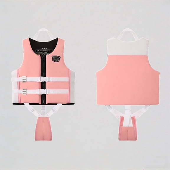 Krdevn Kids High Buoyancy Swim Vest Flotation Aid Jacket Adjustable Straps for Beach Pool Water Learning,7-9 Years