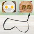 thumbnail image 5 of Lindos anillos para huevos con formas para cocinar, accesorios para parrilla portátiles de acero inoxidable antiadherentes, fácil de limpiar, multifunción, apto para uso alimentario, juego de 2 en, 5 of 5