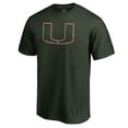 thumbnail image 2 of Men's Green Miami Hurricanes Static Logo T-Shirt, 2 of 3