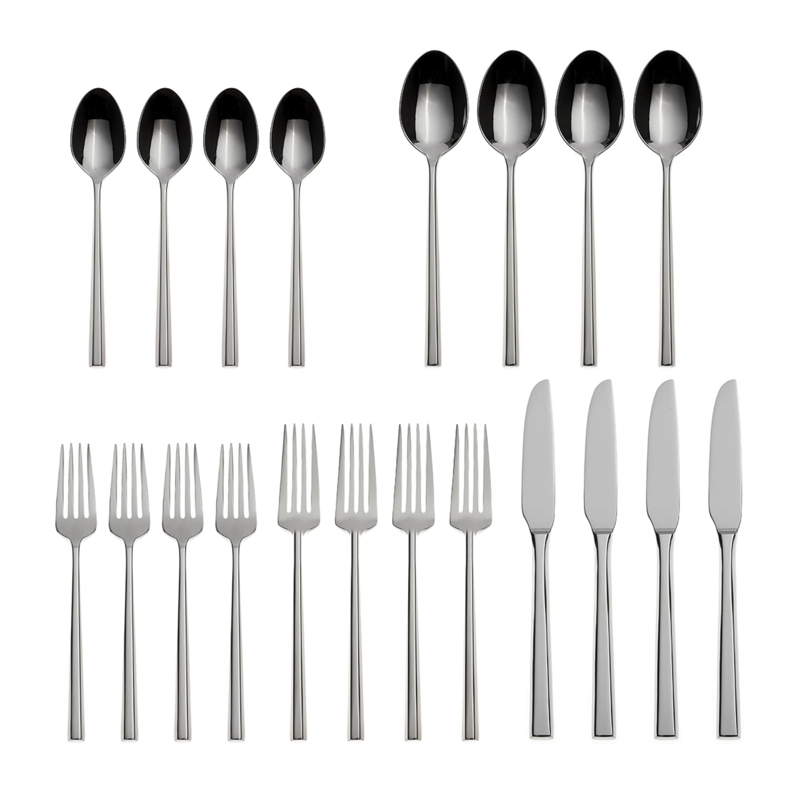 Oneida SWEEP Stainless Steel Flatware - 18/10 Glossy, Curved Line Design (Used)