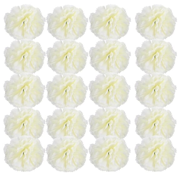 MERRYHAPY 20-Pack Artificial Silk Carnation Flowers for Wedding Decor, Party Centerpieces, Event Decorations and Home Floral Arrangements