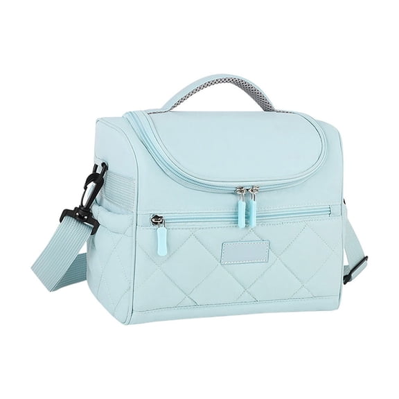 Insulated Lunch Bag, Large Cooler Tote with Shoulder Strap, Leakproof Thermal Lunch Box for Work, Picnic, Camping, and Travel
