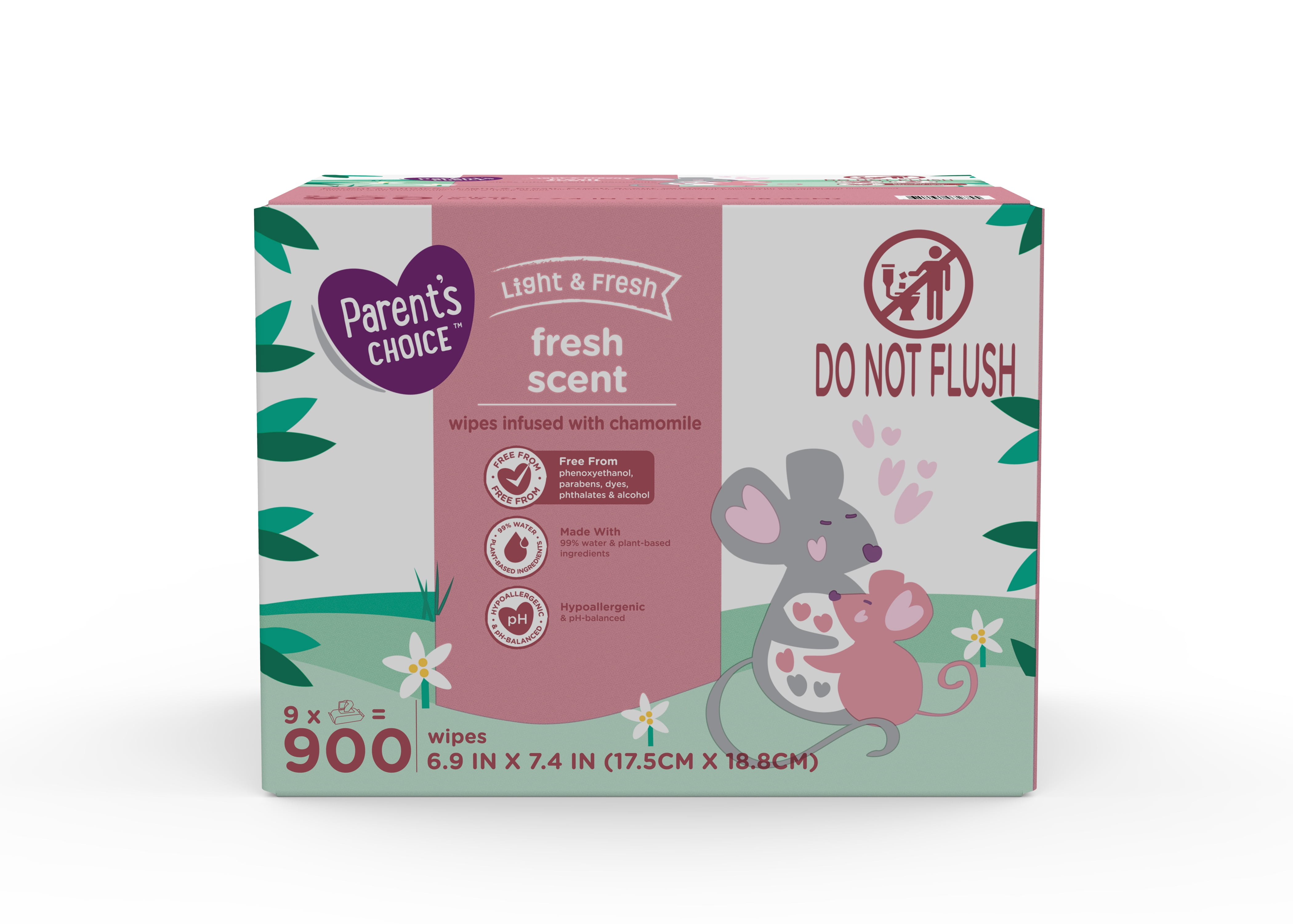 Parents choice wipes powder fresh 2025
