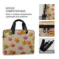 thumbnail image 4 of 16" Laptop Briefcase for Work Travel Laptop Shoulder Bag Carrying Handbag Laptop Case Colored Autumn Leaves, 4 of 8