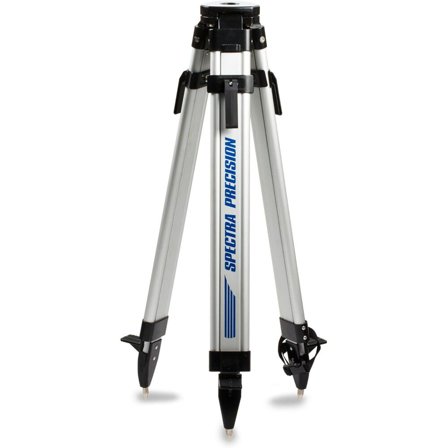 Spectra Precision Flat Head Medium-Duty Aluminum Tripod For Rotary Laser Levels