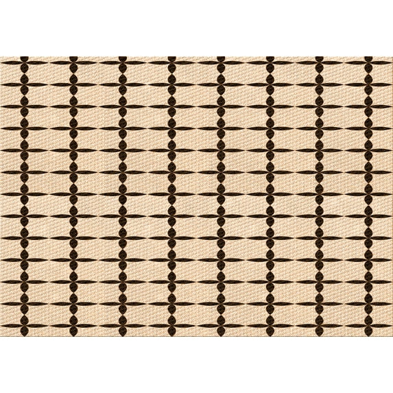 Ahgly Company Machine Washable Indoor Rectangle Transitional Sienna Brown Area Rugs, 8' x 12'