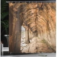 thumbnail image 4 of Ambesonne Vintage Shower Curtain, Wall, 69"Wx84"L, Beige, 4 of 5