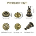 thumbnail image 2 of 3pcs Brass Incense Holders 9 Hole Incense Stick Holder Incense Burner for Yoga Meditation Bronze, 2 of 7