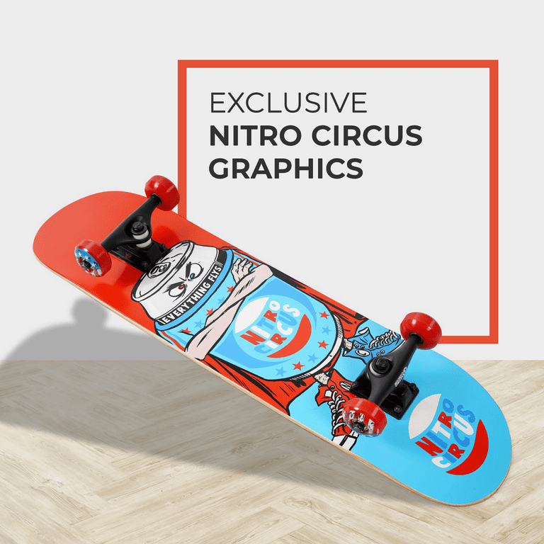 Nitro Circus Hyper Toys Complete Skateboard, 31 In. x 7.75