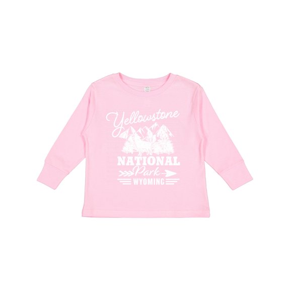 Inktastic Wyoming Yellowstone National Park Boys or Girls Long Sleeve Toddler T-Shirt