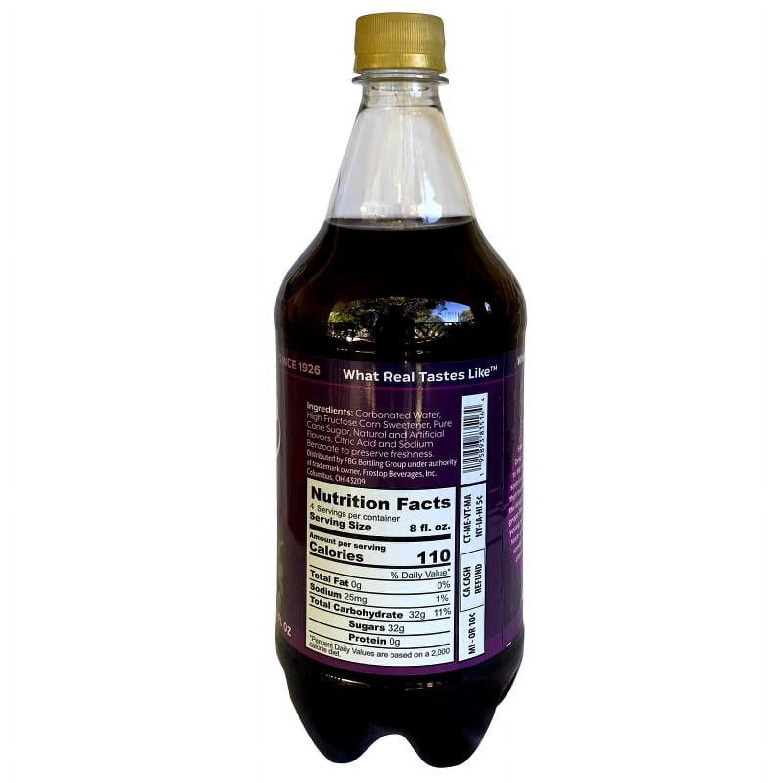 Frostop 9902362 32 oz Premium Grape Soda - Pack of 15