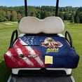 thumbnail image 2 of Whosucclay American Eagle Club Car Seat Covers, 51.18 x 30.3 inches 4 Storage Pockets Heavy Duty Golf Cart Seat Towel with Easy to Install and Remove, 2 of 9
