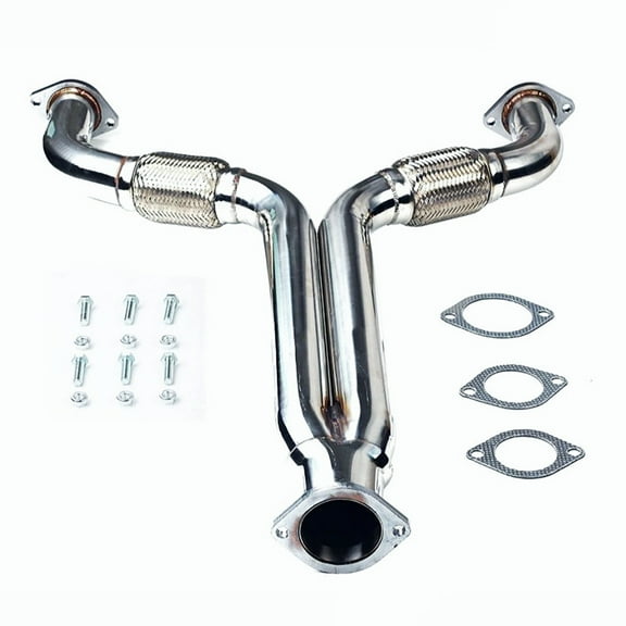 Amotopart Exhaust Y Pipe Fit for 03-09 Nissan 350Z 3.5L 2005,2007 Infiniti G35