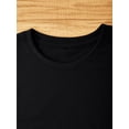 thumbnail image 3 of Women'S Vintage Lips Print T-Shirt, Polyester Knit Fabric, Crew Neck Short Sleeve Casual Top, Geometric Pattern Summer Tee, Regular Length- Fashion Clothing, 3 of 7