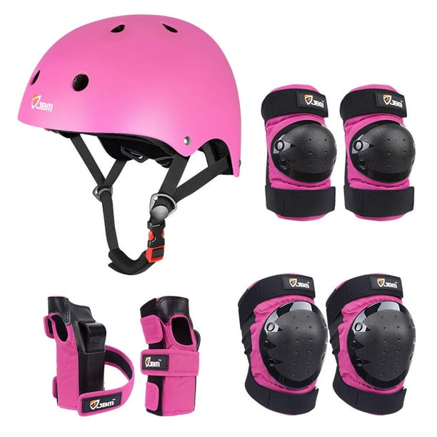 JBM Helmet & Knee & Elbow Pad Set For Cycling Skateboarding Bike