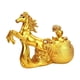 thumbnail image 3 of Estatua de caballo dorado que atrae la fortuna Colección Adorno del año chino 2026 para 26x19cm, 3 of 8