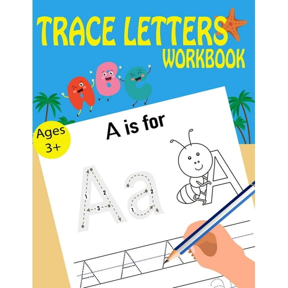 Learn Handwriting: Trace Letters Workbook (Paperback)
