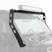 Smittybilt 76911 XRC Windshield Top Light Bar Textured Black Fits select: 2015-2018 JEEP WRANGLER UNLIMITED, 2012-2014 JEEP WRANGLER
