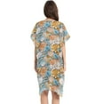 thumbnail image 3 of joogoo Women's Abstract Rose Flowers Beach Cover Up Kimono Swimsuit Summer Cardigan Swimwear S, 3 of 6