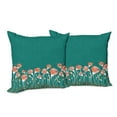 thumbnail image 6 of Ambesonne Colorful Throw Pillow Cover 2 Pack, Modern Spring Flowers, 20", Multicolor, 6 of 6