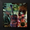 thumbnail image 2 of Jasper, Sisa 20x20 Black Modern Framed Museum Art Print Titled - Guitar Collage, 2 of 5